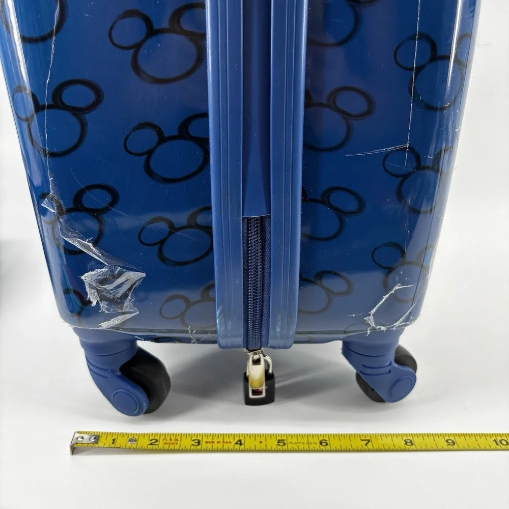 Disney Parks Mickey Mouse Hardbody Rolling Swivel 4 wheel Suitcase Luggage 21